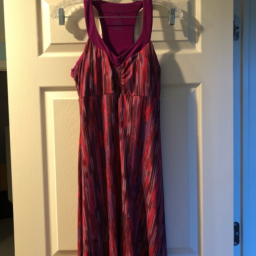 Prana racerback summer dress with built in bra